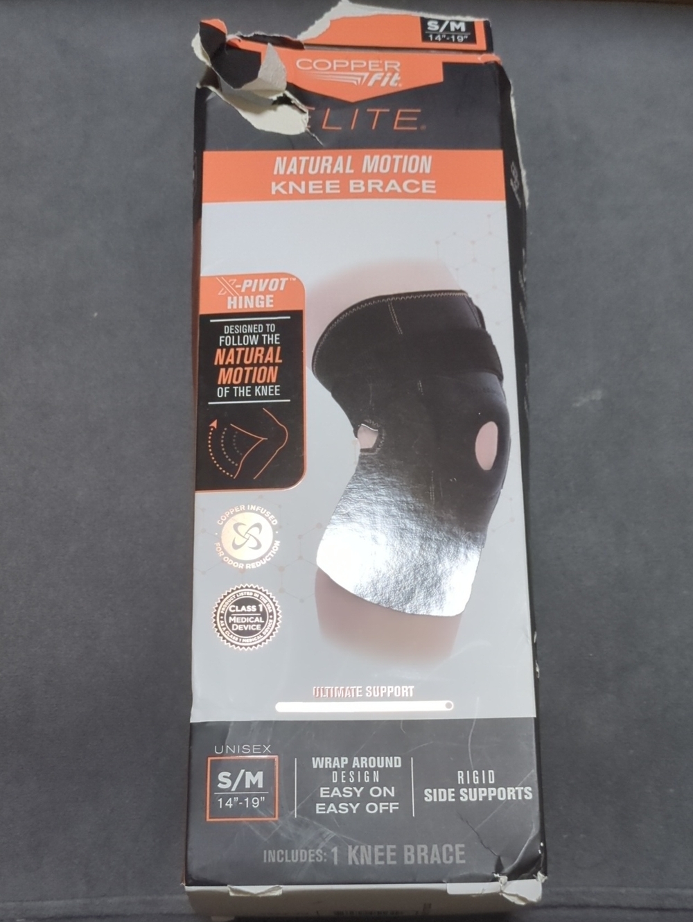 Copper Fit Knee Brace Size Small/Medium
